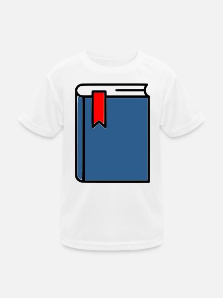 Journal relié de la Bible à livres épais - T-shirt sport Enfant - blanc - Devant
