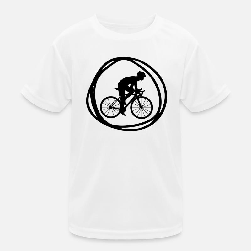 Radfahrer Kinder Funktions-T-Shirt