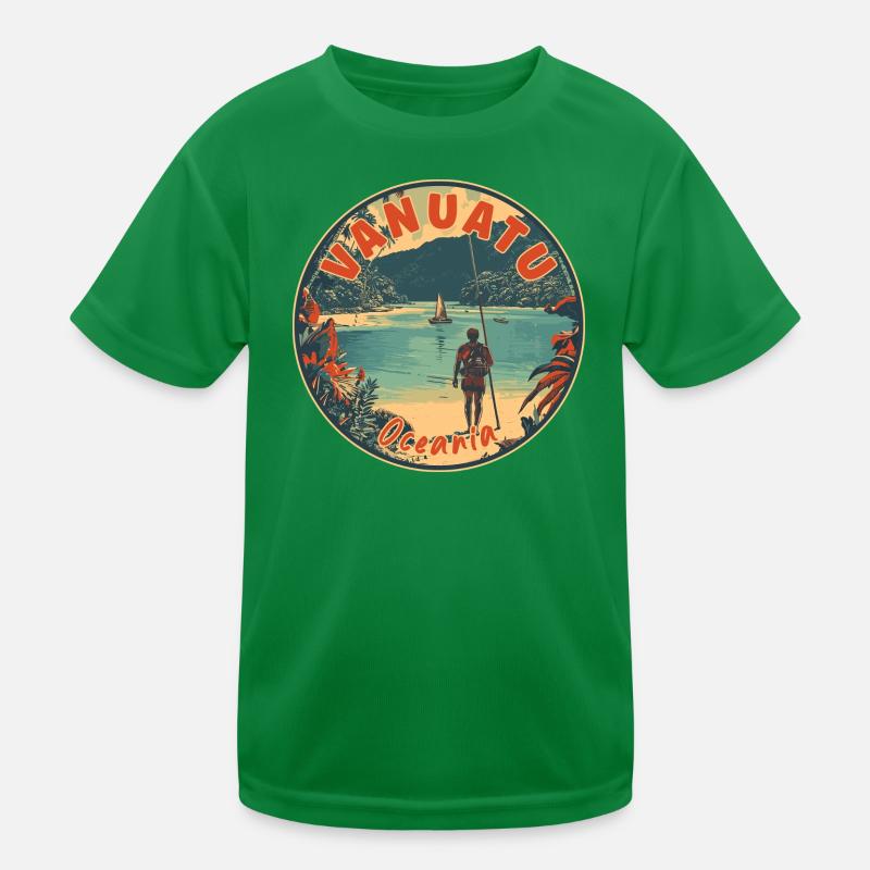 Entdecken Sie Vanuatu im tropischen Paradies Ozeaniens Kinder Funktions-T-Shirt