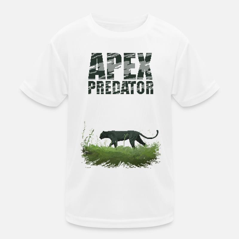 Retro Pixel Art Apex Predator Kinder Funktions-T-Shirt
