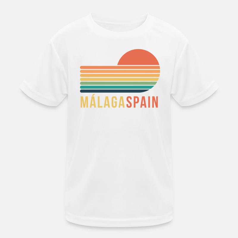 Málaga Spain Kinder Funktions-T-Shirt