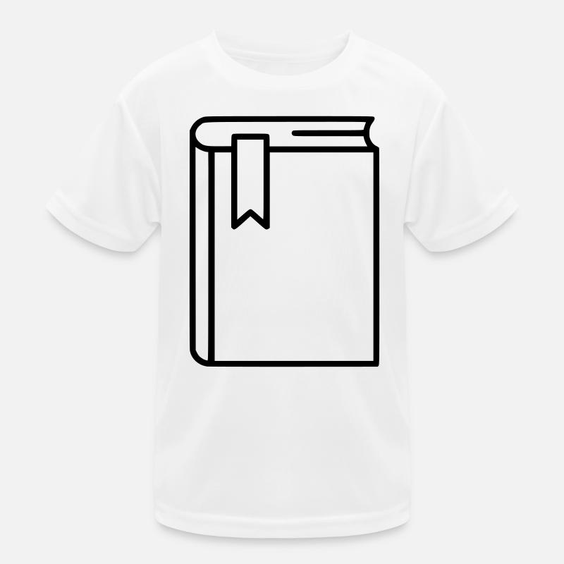 Buch Notizbuch Lesezeichen Icon Kinder Funktions-T-Shirt