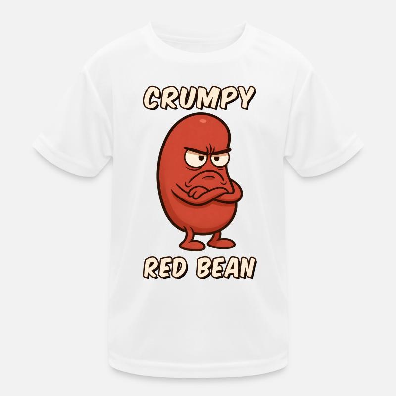 Grimmige Rote Bohne Figur Kinder Funktions-T-Shirt