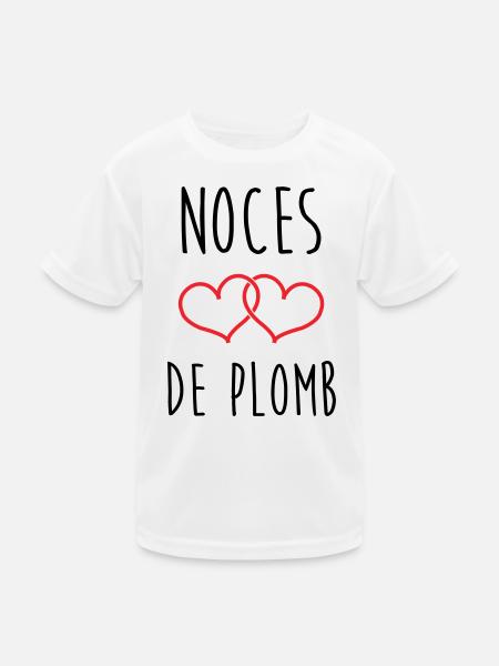 Lead Wedding 14 Jahre Ehe - Kinder Funktions-T-Shirt - Weiß - Vorne
