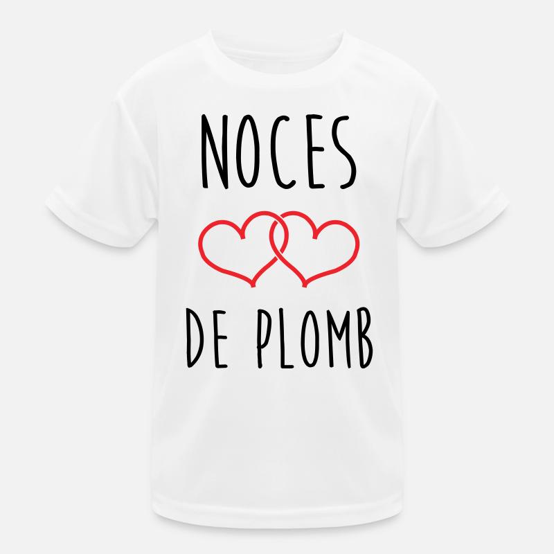 Lead Wedding 14 Jahre Ehe Kinder Funktions-T-Shirt