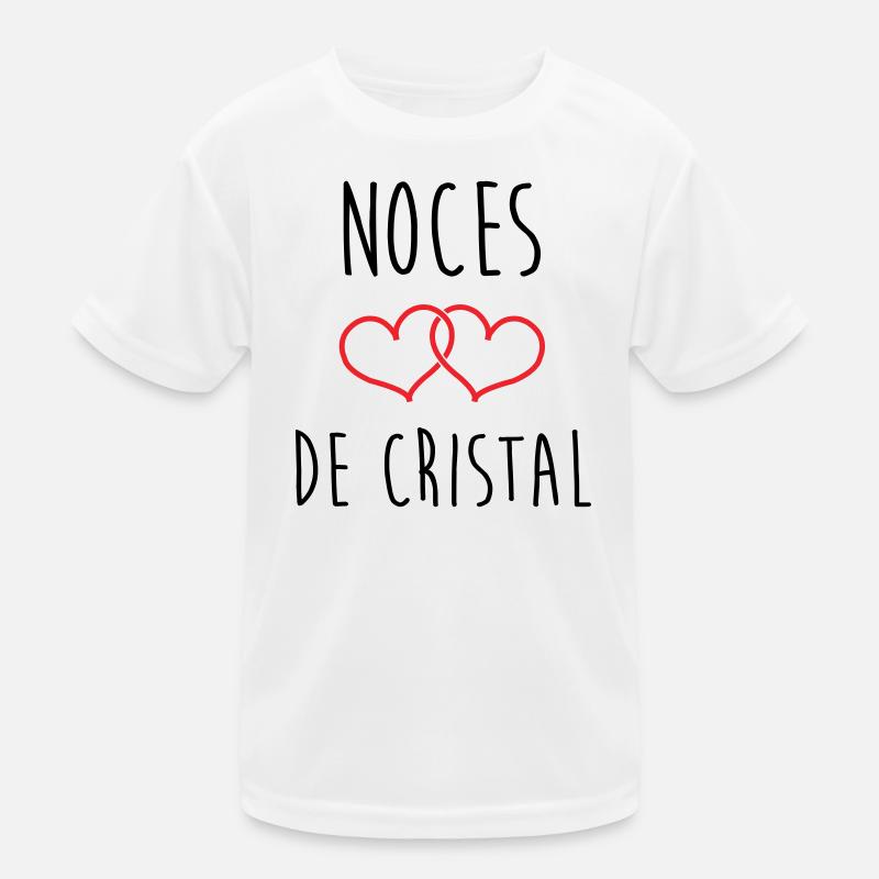 Crystal Wedding 15 Jahre Ehe Kinder Funktions-T-Shirt