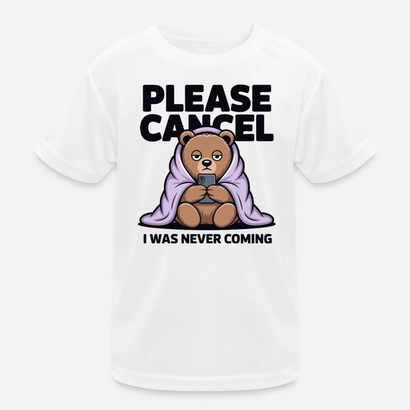 Mème de l’ours dans la couverture : je ne viendrais jamais T-shirt sport Enfant