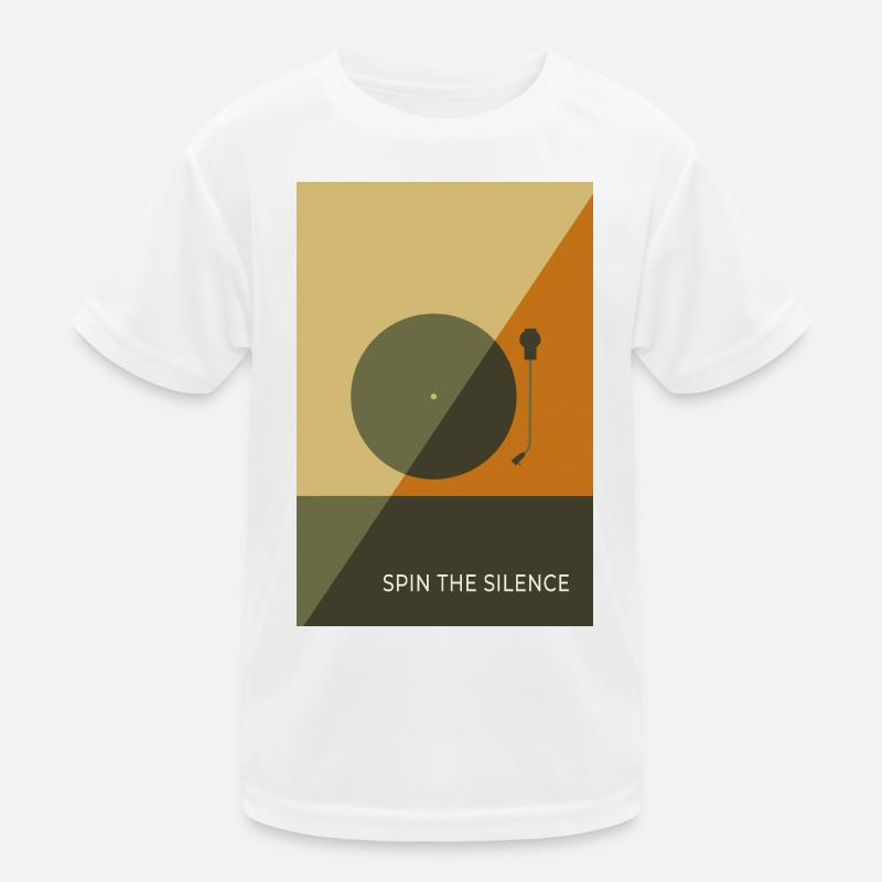 Spin The Silence – Affiche Minimal Record T-shirt sport Enfant