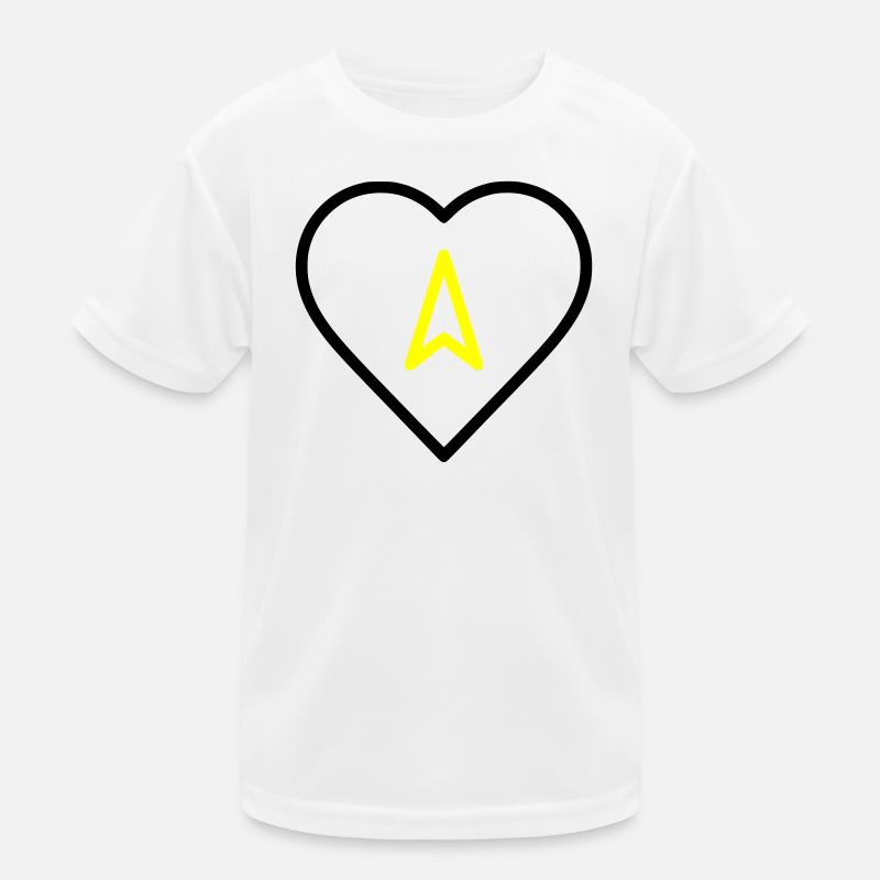 Heart with arrow direction Kids Functional T-Shirt
