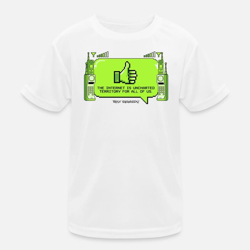 The Internet is uncharted territory Kids Functional T-Shirt