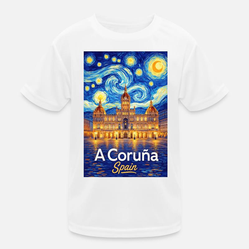 A Coruna Spain Kinder Funktions-T-Shirt