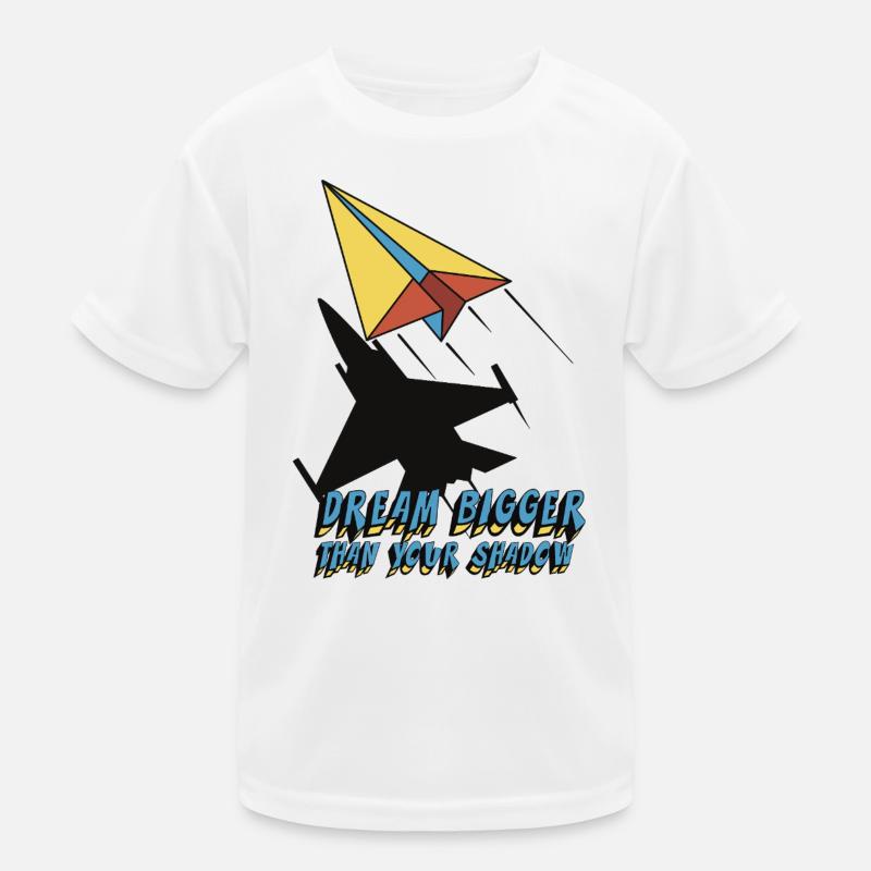 Dream bigger than your shadow Kinder Funktions-T-Shirt