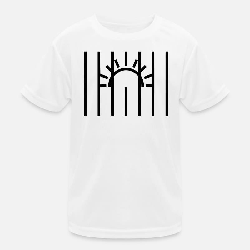 Sun Behind Bars Prison Kids Functional T-Shirt
