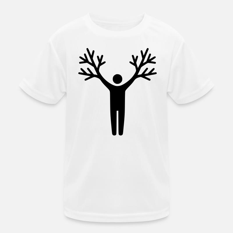Tree Human Roots Growth Kids Functional T-Shirt