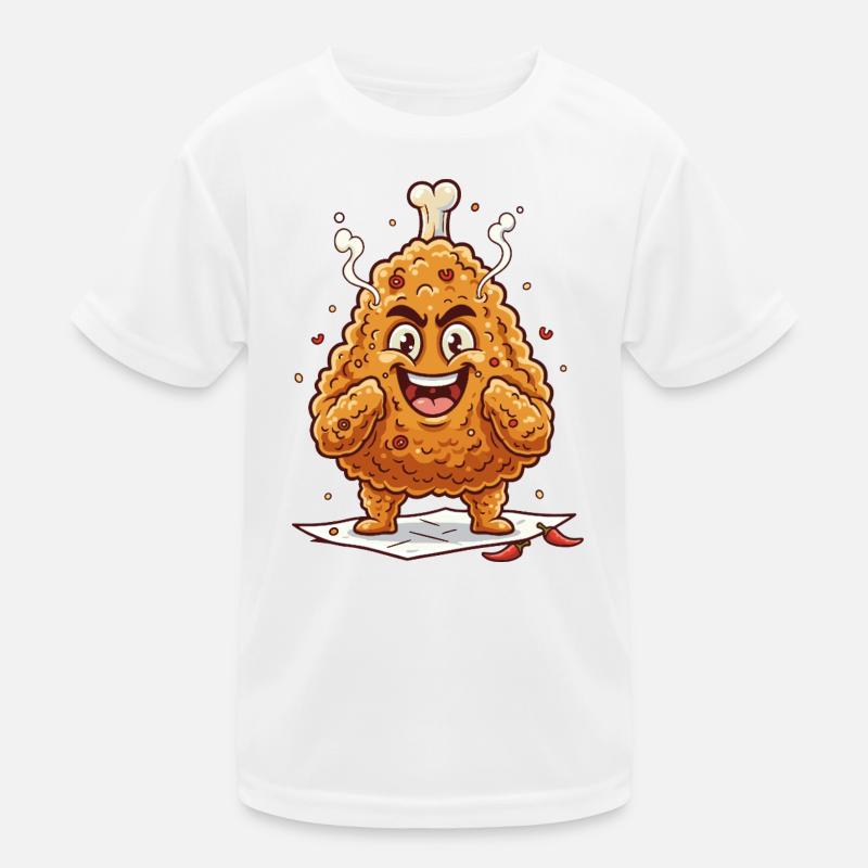 Kicherndes Hähnchen-Panade Kinder Funktions-T-Shirt