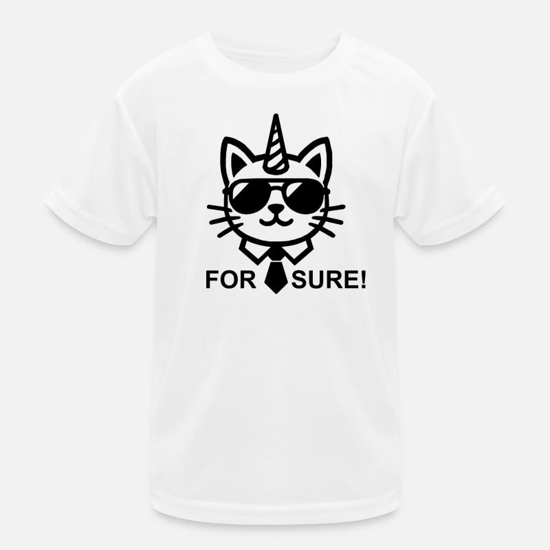 Katzen-Einhorn auf jeden Fall! Kinder Funktions-T-Shirt