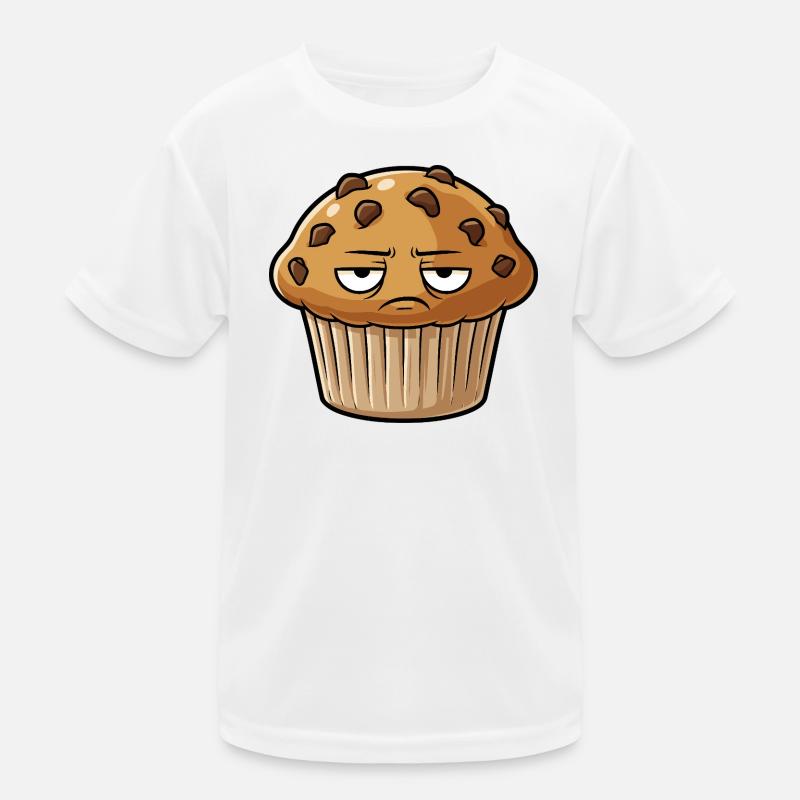 Grim Muffin Face Kids Functional T-Shirt