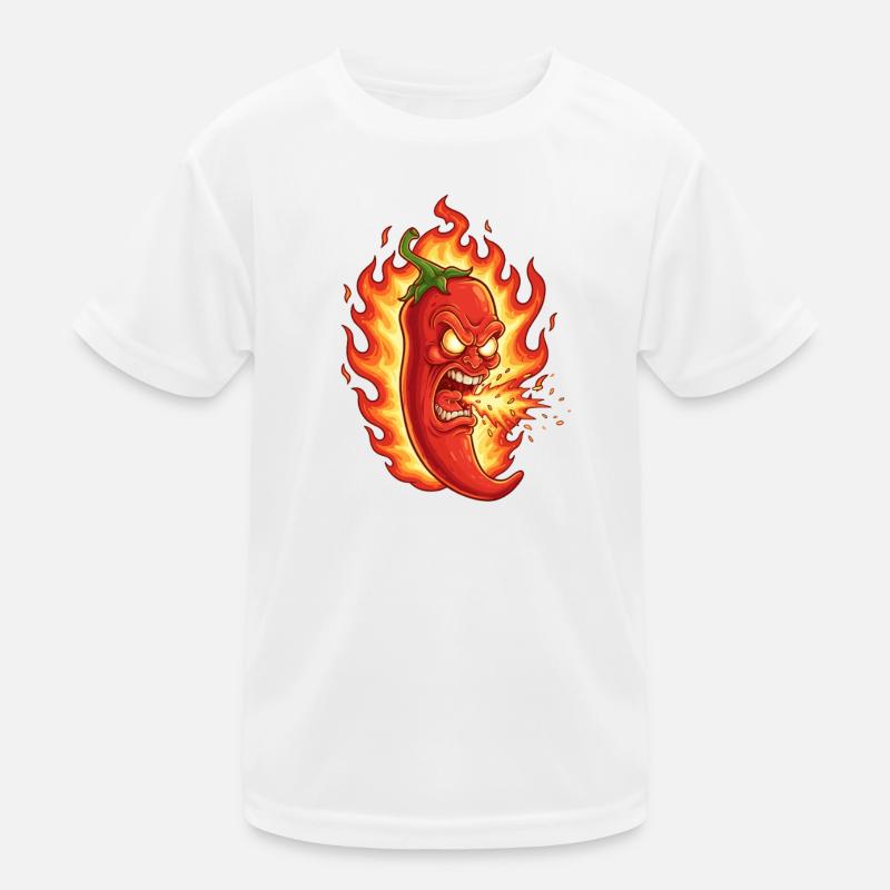 Angry Fire Chili Kids Functional T-Shirt