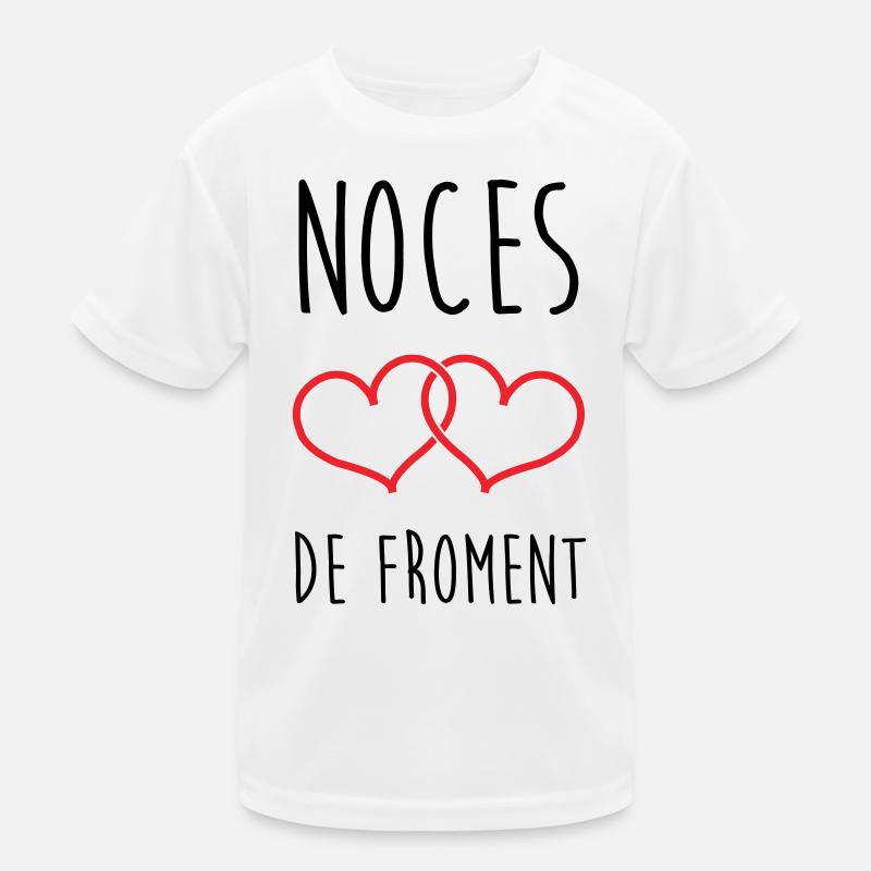Weizenhochzeit 3 Jahre Ehe Kinder Funktions-T-Shirt