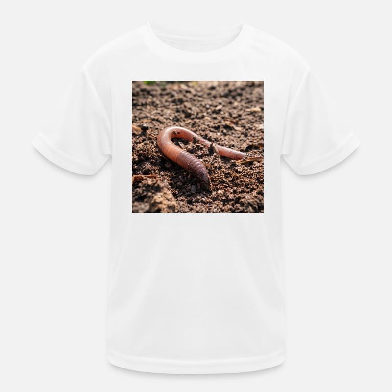 Vers de terre dans le sol T-shirt sport Enfant