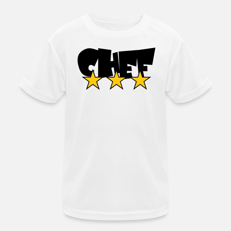 Chef Étoilé : Design 3 Étoiles Gastronomie T-shirt sport Enfant
