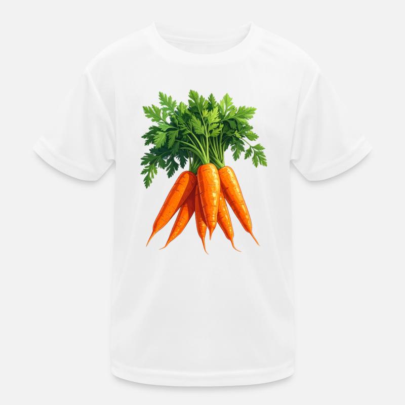 Möhren / Karotten Kinder Funktions-T-Shirt