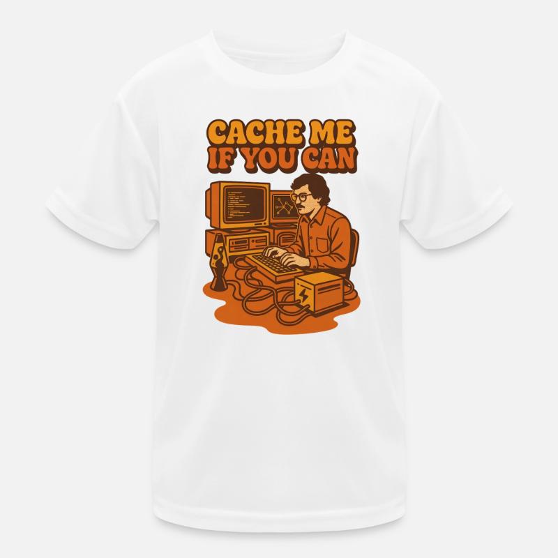 Mets-moi en cache si tu peux | Codage Humour T-shirt sport Enfant