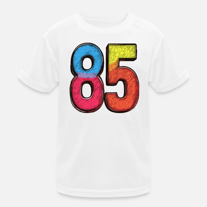 85 Number Colorful Kids Functional T-Shirt