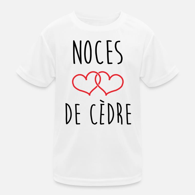 Noces de cèdre – 49 ans de mariage T-shirt sport Enfant
