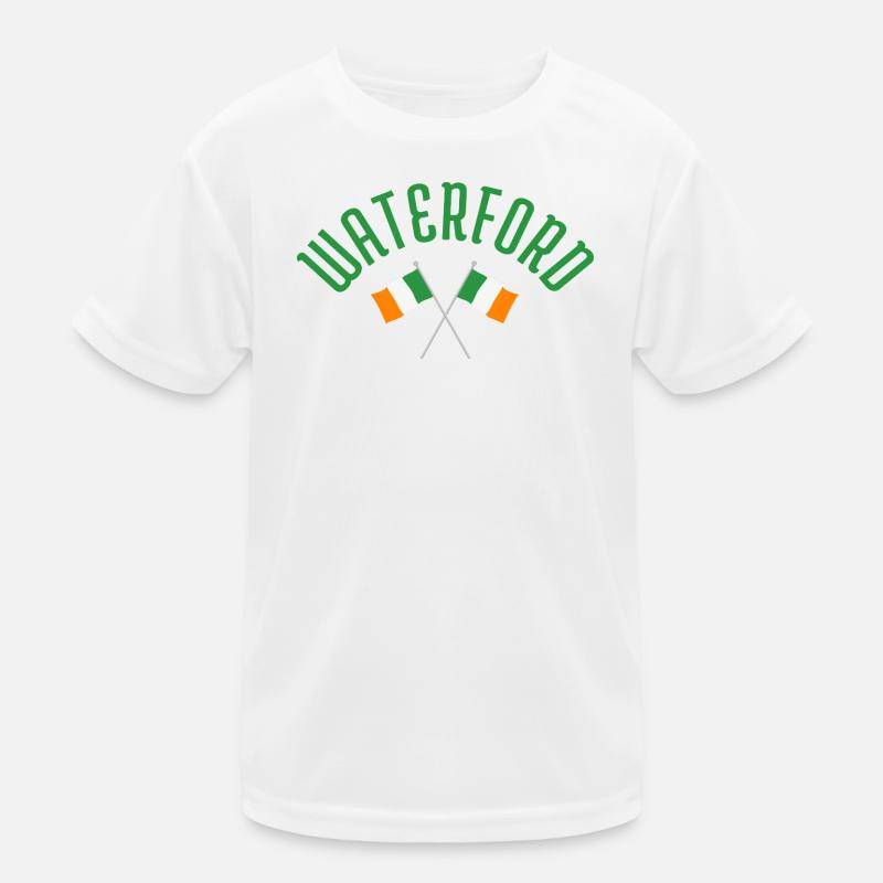 Waterford Irish Flags Emblem Kids Functional T-Shirt