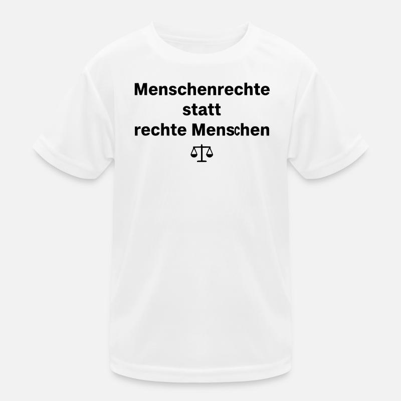 Human Rights Saying Libra Kids Functional T-Shirt