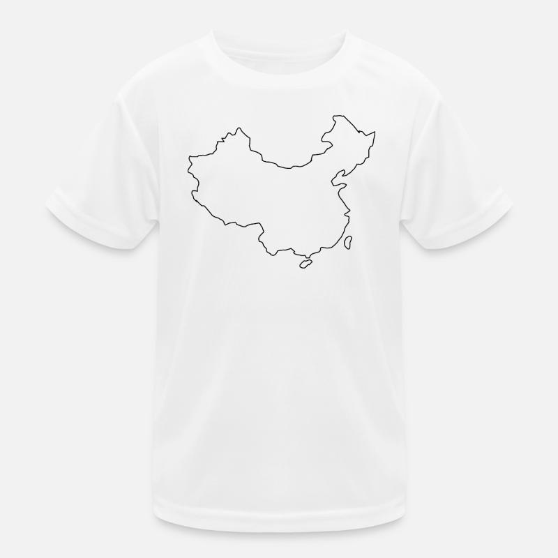 China map Kids Functional T-Shirt