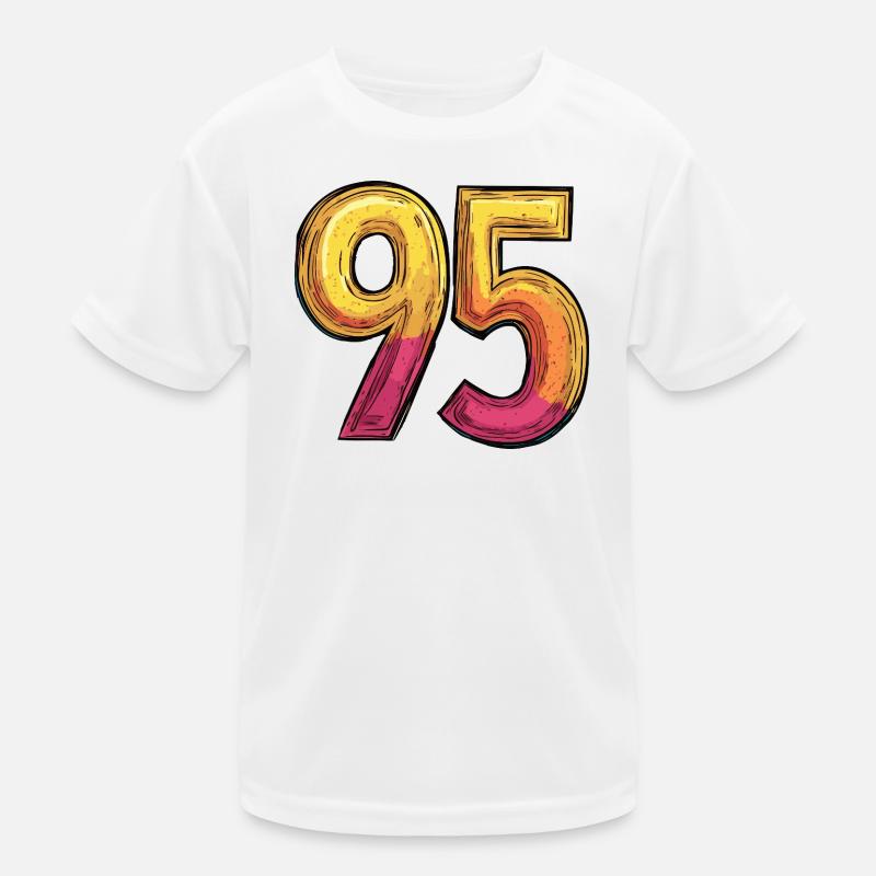 Chiffre 95 coloré T-shirt sport Enfant
