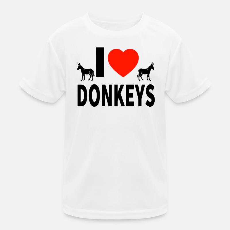 Esel Kinder Funktions-T-Shirt