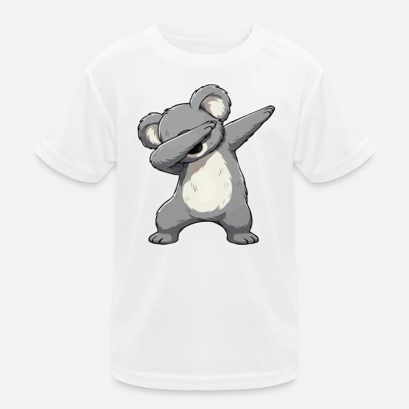Dab Koala Motif – Cartoon Koala Kids Functional T-Shirt