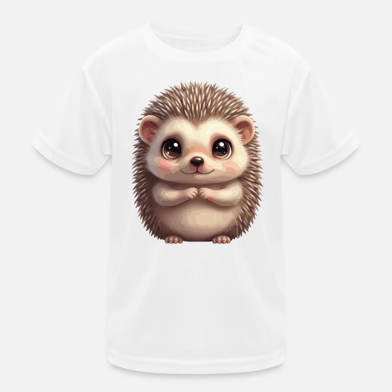 Dessin animé du hérisson câlin T-shirt sport Enfant