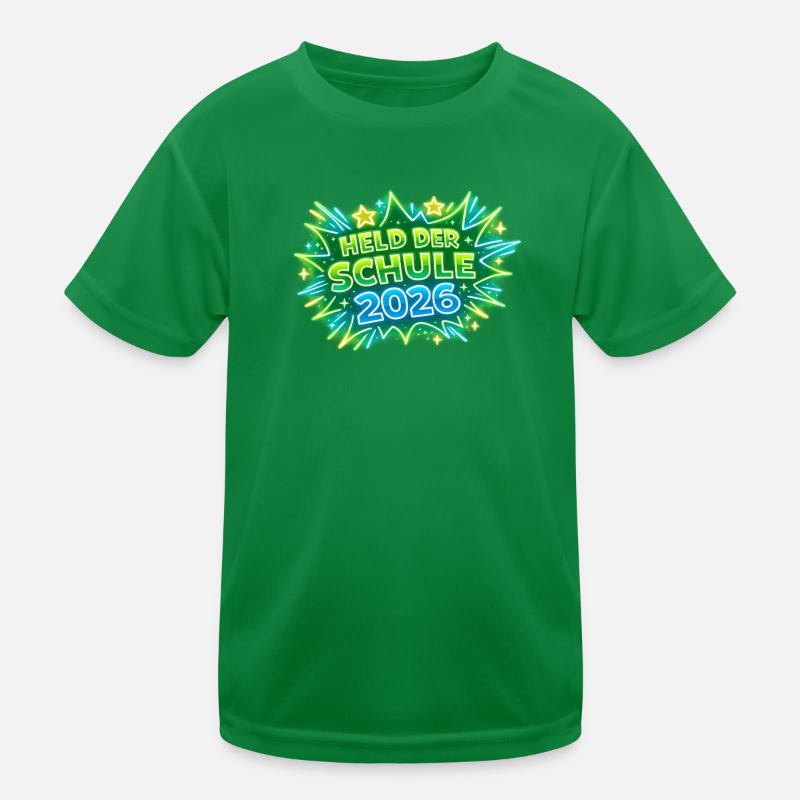 Held der Schule 2026 Einschulung Kinder Funktions-T-Shirt