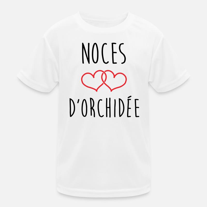 Orchideen-Hochzeit 55 Jahre Ehe Kinder Funktions-T-Shirt
