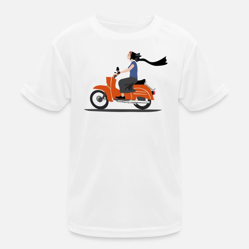 SERBSKA HOLCA MOPED - Kinder Funktions-T-Shirt - Weiß