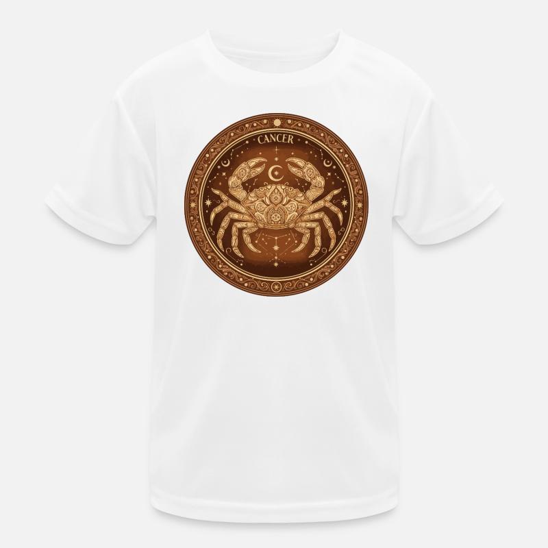 Krebs Mandala Sternzeichen Kinder Funktions-T-Shirt