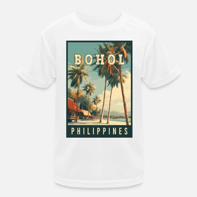 Entdecken Sie die tropische Insel Bohol auf den Philippinen Kinder Funktions-T-Shirt