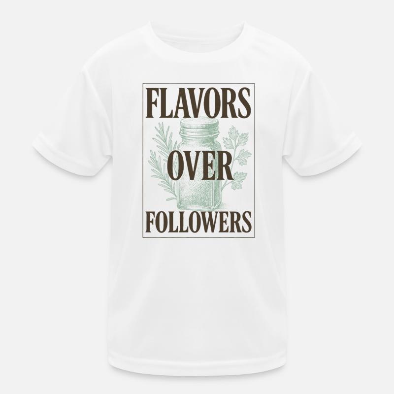 Des saveurs au lieu de suiveurs | Épices de cuisson T-shirt sport Enfant