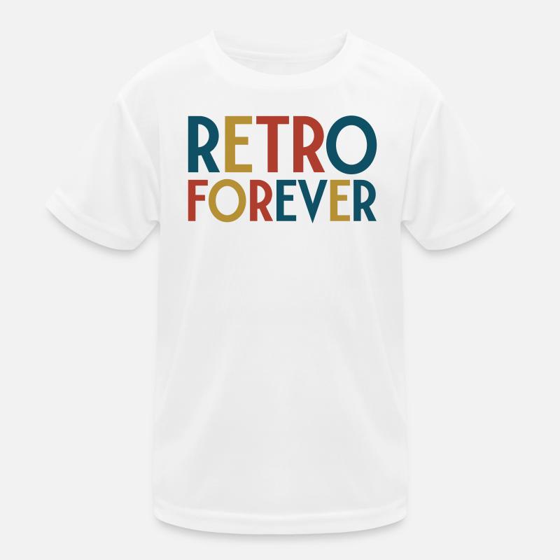 Retro für immer Kinder Funktions-T-Shirt