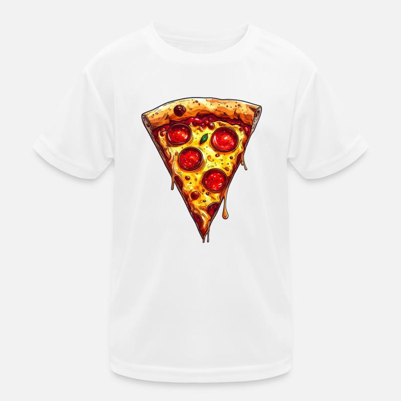 Pizza Kinder Funktions-T-Shirt
