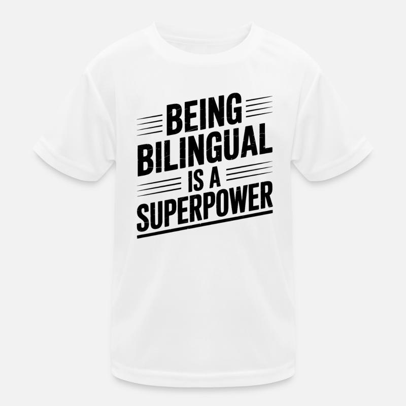 Foreign Language Sayings Funny Foreign Language Gift Kids Functional T-Shirt