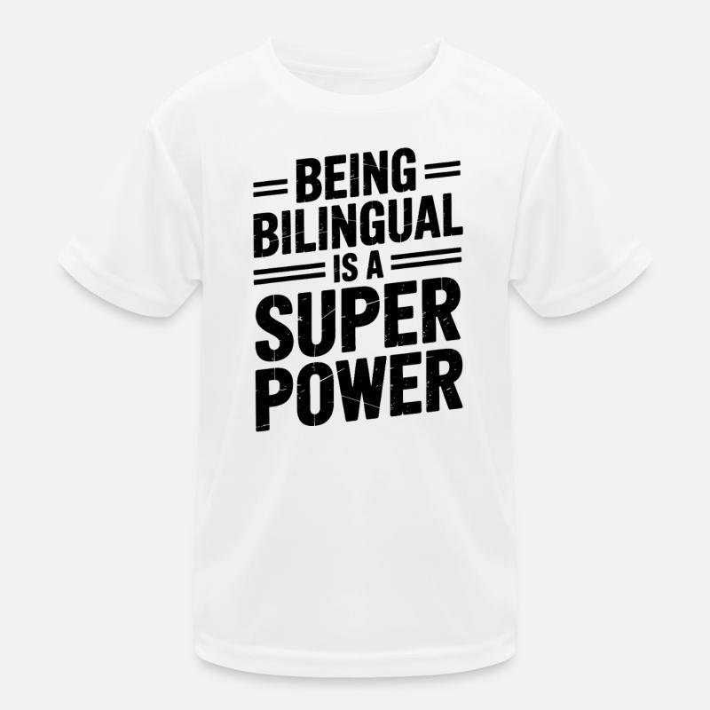 Foreign Language Sayings Funny Foreign Language Gift Kids Functional T-Shirt