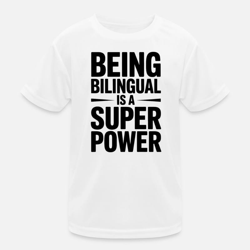Foreign Language Sayings Funny Foreign Language Gift Kids Functional T-Shirt