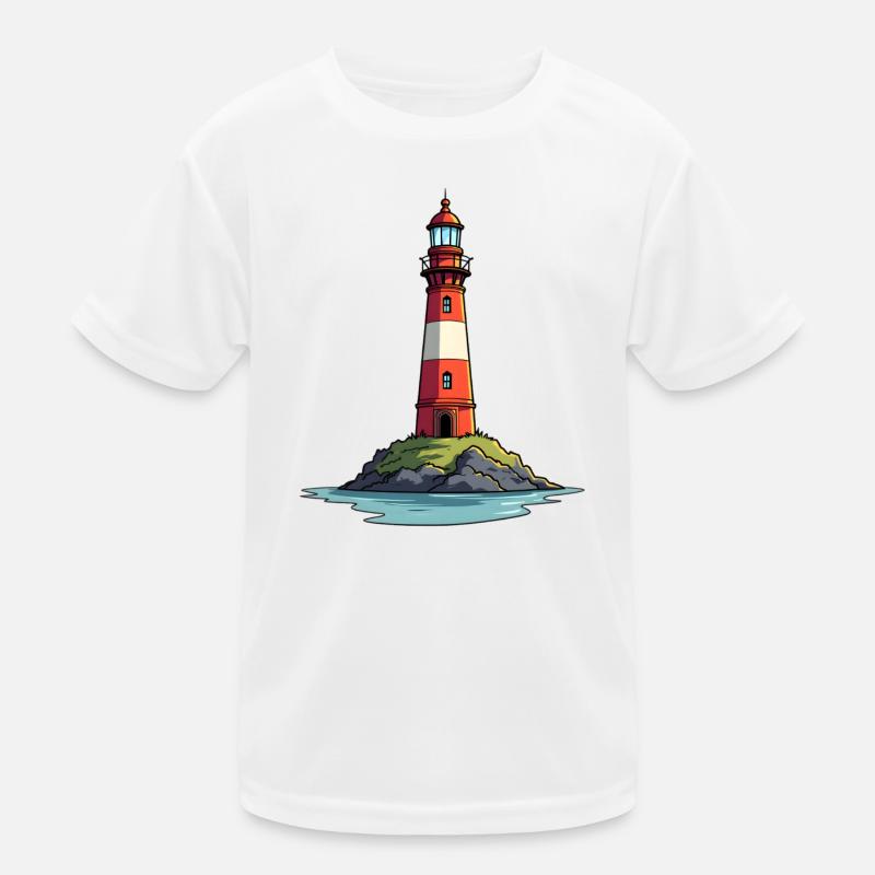 Leuchtturm Kinder Funktions-T-Shirt
