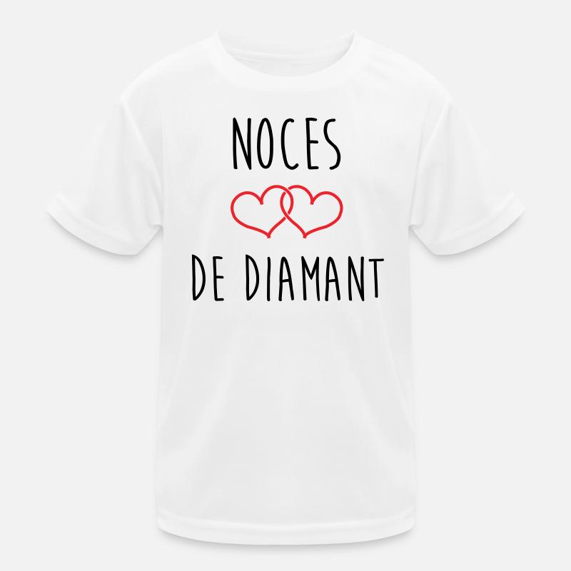 Hochzeitstag – Diamanthochzeit (60 Jahre) Kinder Funktions-T-Shirt