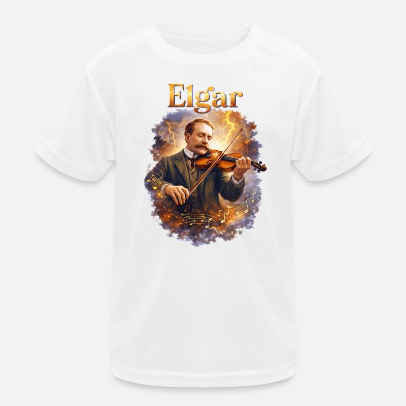 Elgar Violin dans la tempête T-shirt sport Enfant